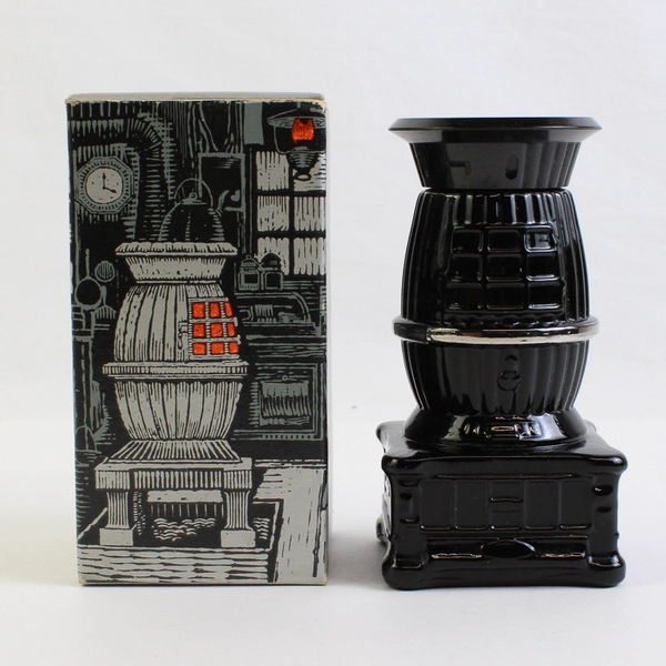 Vintage Avon Pot-Belly Stove Decanter Excalibur After Shave (Empty Bottle, 5 Oz)