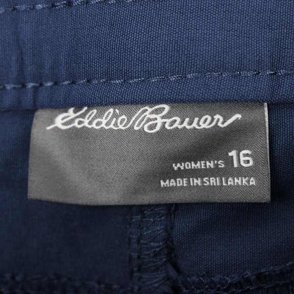 Eddie Bauer Women's 16 Navy Hiking Capri Pants