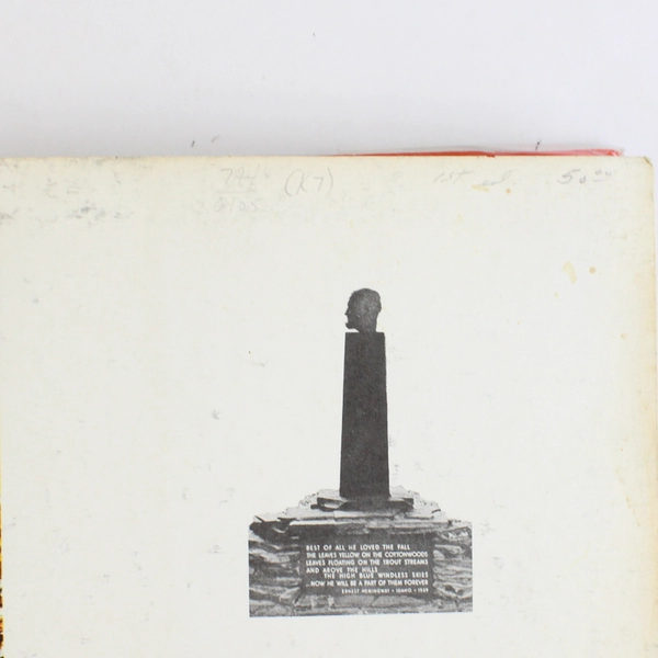 High On The Wild With Hemingway by Lloyd R Arnold 1968 Hardcover DJ 1st Edition