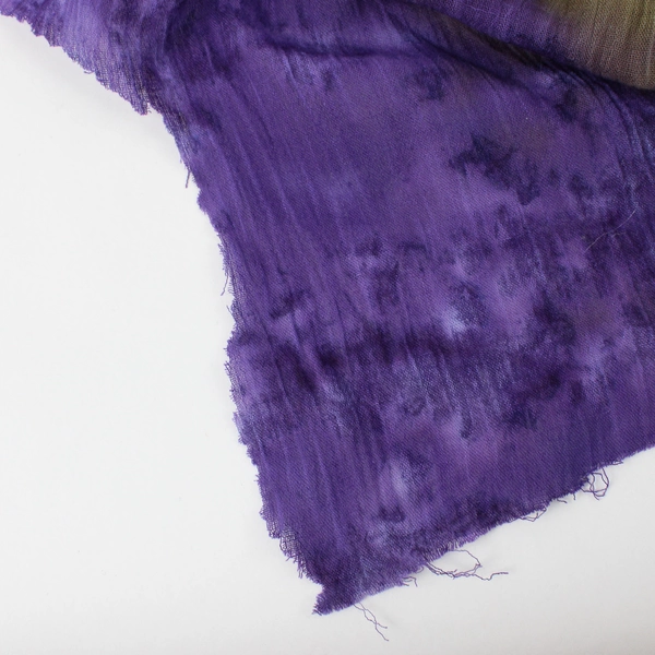 Purple Green and Blue Tie-Dye Fabric 2.5 yd x 38" W