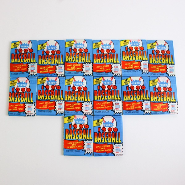 Lot of 16 1990 Fleer Baseball Trading Cards Sealed