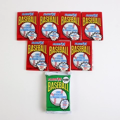 Lot of 8 1990 Fleer Baseball Trading Card Packs Sealed