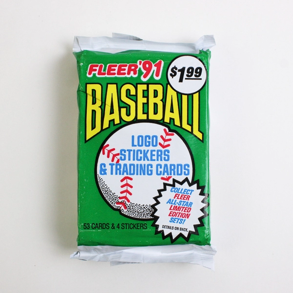 Lot of 8 1990 Fleer Baseball Trading Card Packs Sealed