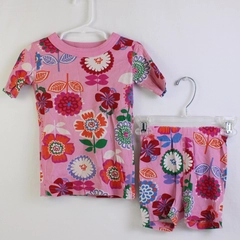 Hanna Andersson Child US 4 Floral 100% Cotton Top and Short Set