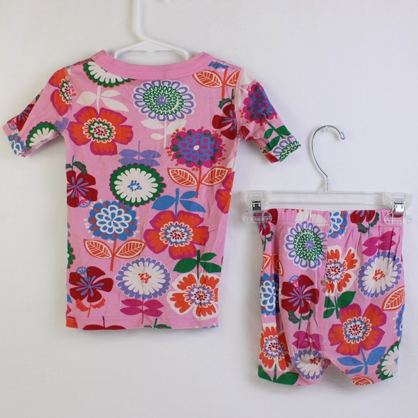 Hanna Andersson Child US 4 Floral 100% Cotton Top and Short Set