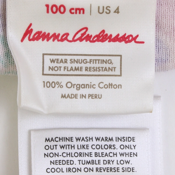 Hanna Andersson Child US 4 Floral 100% Cotton Top and Short Set