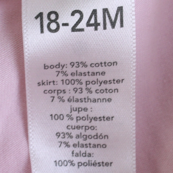 OshKosh Kid's 18-24M Pink Tulle Skirt with Attached Leggings