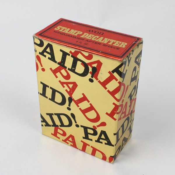 Vintage Avon Stamp Decanter Windjammer After Shave (Empty Bottle, 4 Oz)