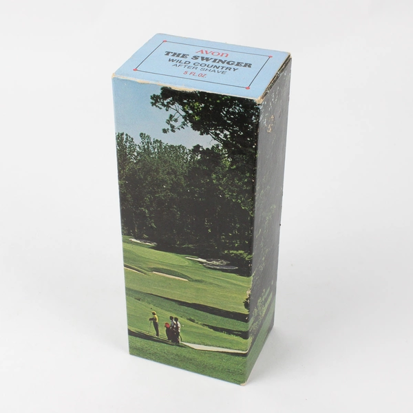 Vintage Avon The Swinger Decanter Wild Country After Shave (Empty Bottle, 5 Oz)