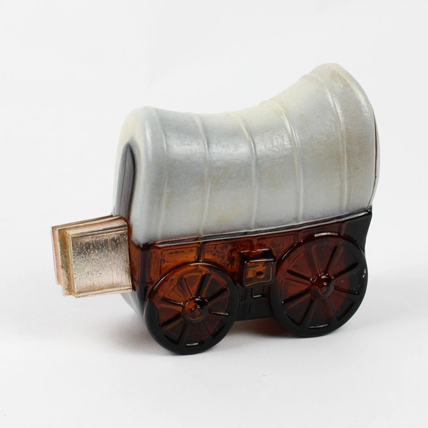 Vintage Avon Covered Wagon Decanter Spice After Shave (Empty Bottle, 6 Oz)