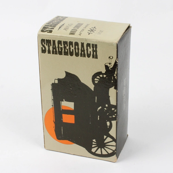 Vintage Avon Stagecoach Decanter Wild Country After Shave (Empty Bottle, 5 Oz)