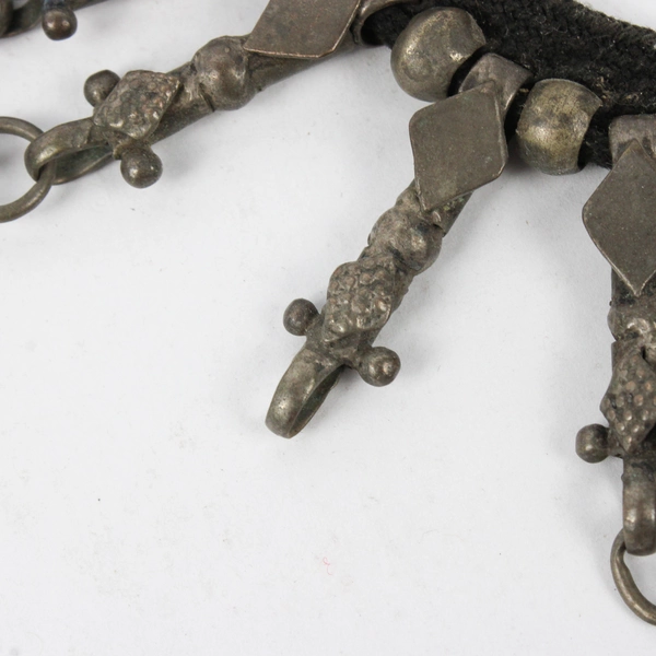 Vintage Afghan Kuchi Coin Choker Necklace 15" FLAWED