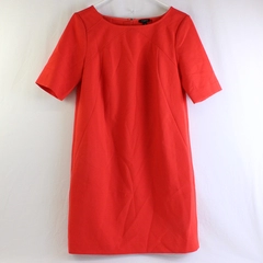 Ann Taylor Women's 6 Red Mid-Length Dress with Short Sleeves