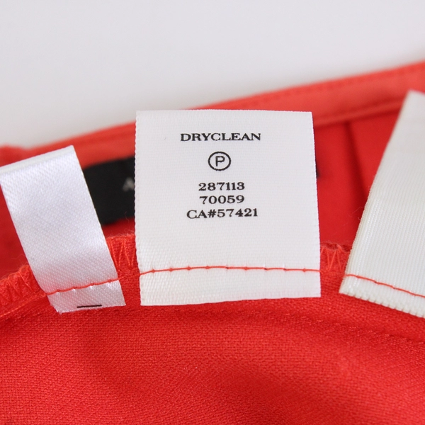 Ann Taylor Women's 6 Red Mid-Length Dress with Short Sleeves