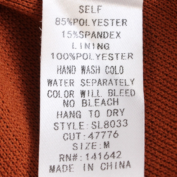 She + Sky Women's Brown Knit Mid-Length Dress Size M