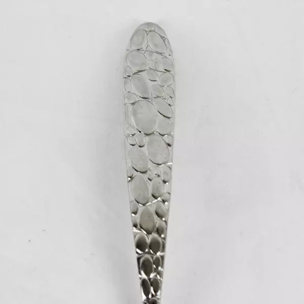 Lot of 6 Fortunoff Stainless Steel 18/8 Pebbled Salad Fork