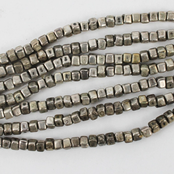 Vintage Art-Deco Style Silver Tone Multi-Strand Bracelet 8"
