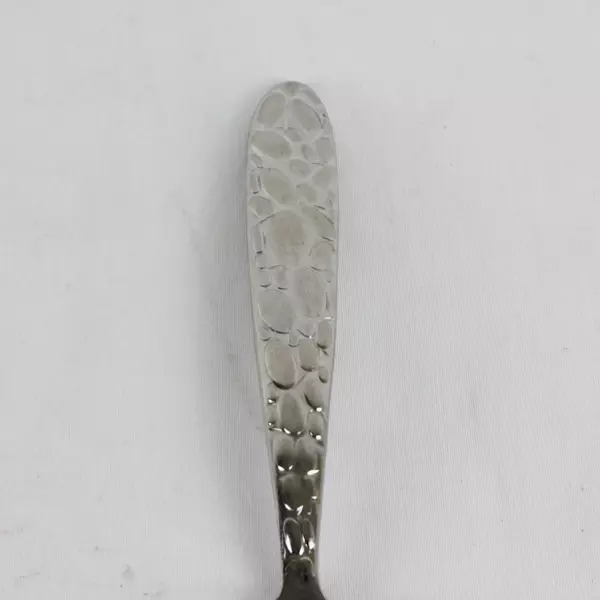 Lot of 5 Fortunoff Stainless Steel 18/8 Pebbled Teaspoons