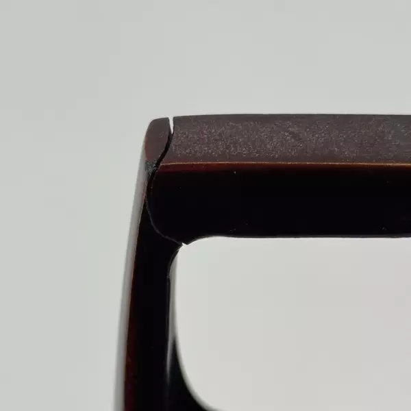 Red Japanese Lacquerware Hanging Flower Vase