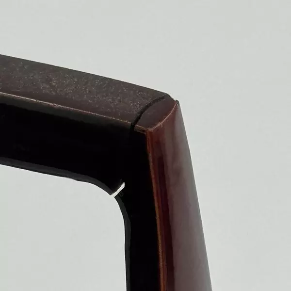 Red Japanese Lacquerware Hanging Flower Vase