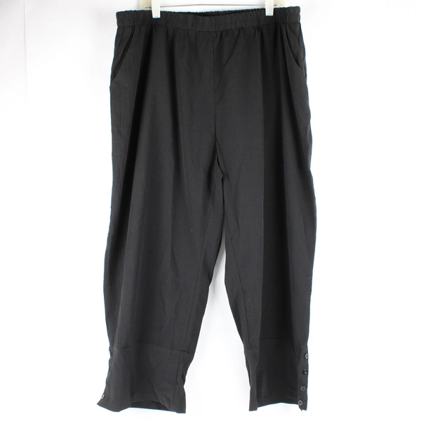 Unbranded Women's 4XL Black Flowy Pants with Pockets