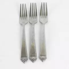 Lot of 3 Oneida (Stainless) Salad Forks in the Pattern Eave