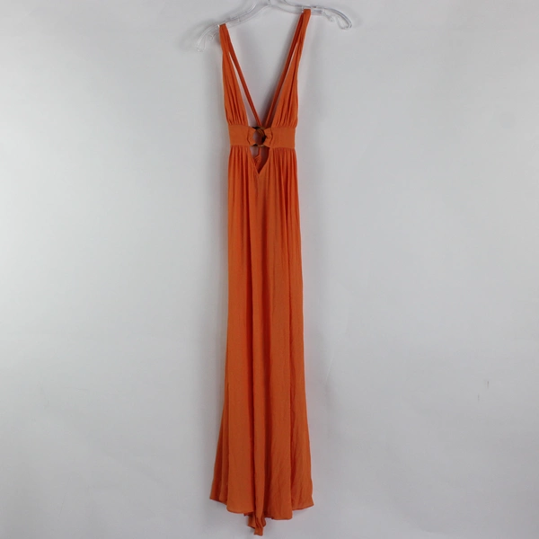 Forever 21 Women's M Orange Tie Back Dress