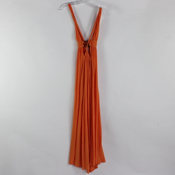 Forever 21 Women's M Orange Tie Back Dress
