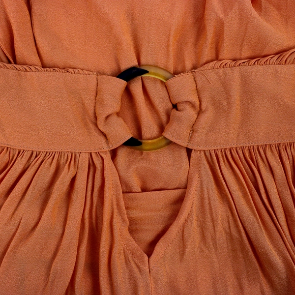 Forever 21 Women's M Orange Tie Back Dress