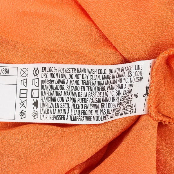 Forever 21 Women's M Orange Tie Back Dress