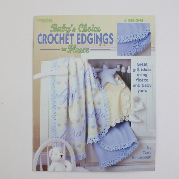 Lot of 2 Leisure Arts Craft Leaflets Cross Stitch 1992 Crochet Edgings 2003