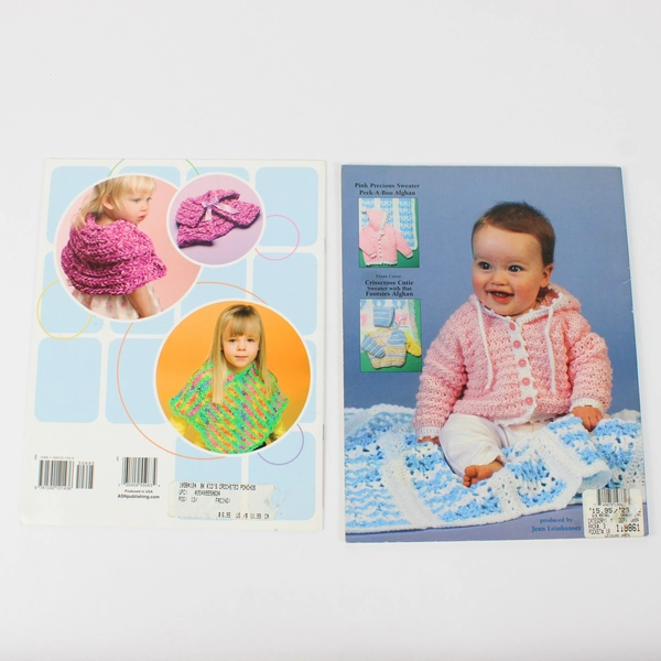 Lot of 2 American School of Needlework Crochet Books for Babies & Kids