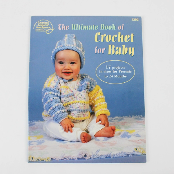 Lot of 2 American School of Needlework Crochet Books for Babies & Kids