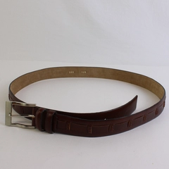Nobel Brown Faux Leather Belt Men's Size 125
