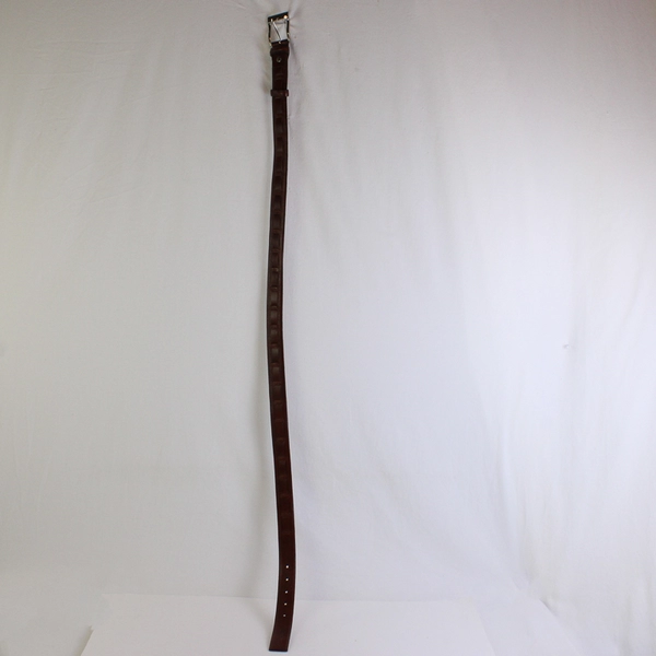 Nobel Brown Faux Leather Belt Men's Size 125