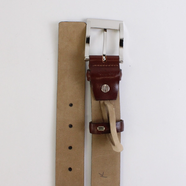 Nobel Brown Faux Leather Belt Men's Size 125