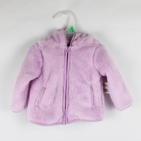 Garanimals Toddler 6-9M Purple Furry Fleece Jacket 