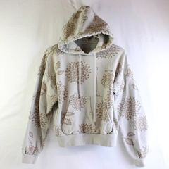 Brixton Beige Floral Print Pullover Hoodie Women's Small