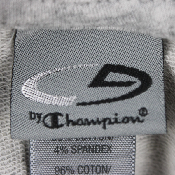 Champion Women's Hoodie Full Zip Sweatshirt Long Sleeve Light Gray Large