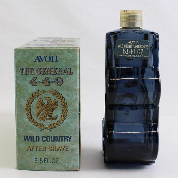 Vtg Avon The General 440 Decanter Wild Country After Shave (Empty Bottle, 5 Oz)