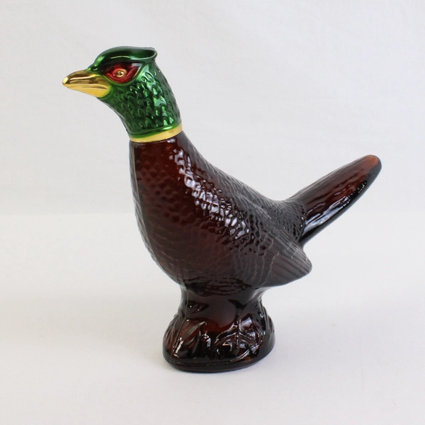 Vintage Avon Pheasant Decanter Leather After Shave (Empty Bottle, 5 Oz)