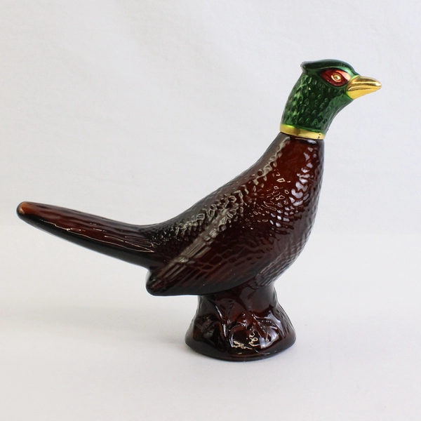 Vintage Avon Pheasant Decanter Leather After Shave (Empty Bottle, 5 Oz)