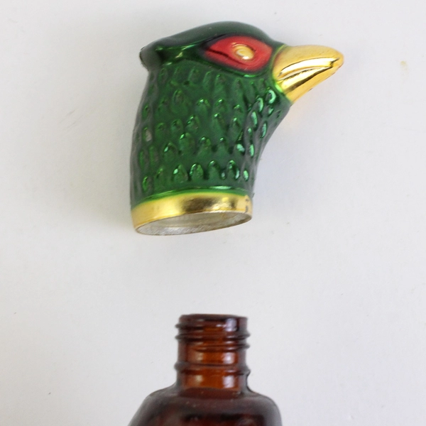 Vintage Avon Pheasant Decanter Leather After Shave (Empty Bottle, 5 Oz)