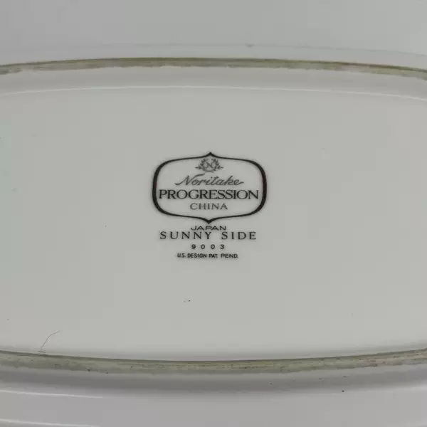 Noritake Progression Sunny Side 9 3/4" Oval Vegetable Bowl 9003