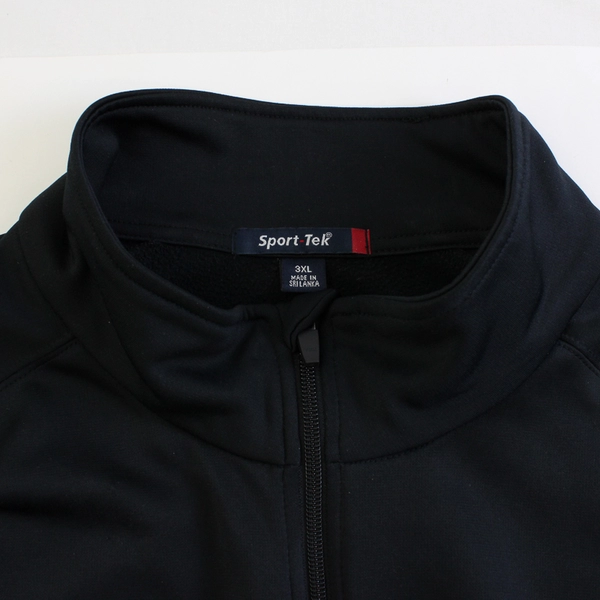 Jennings McCall Embroidered Black 1/4-Zip Mock Neck Track Jacket Men's 3XL