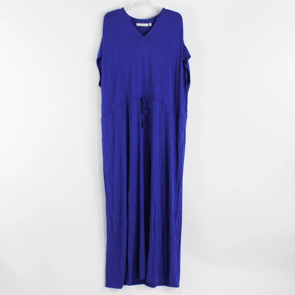 Sejour Indigo Drawstring Waist Tunic Dress Women's Size 2X