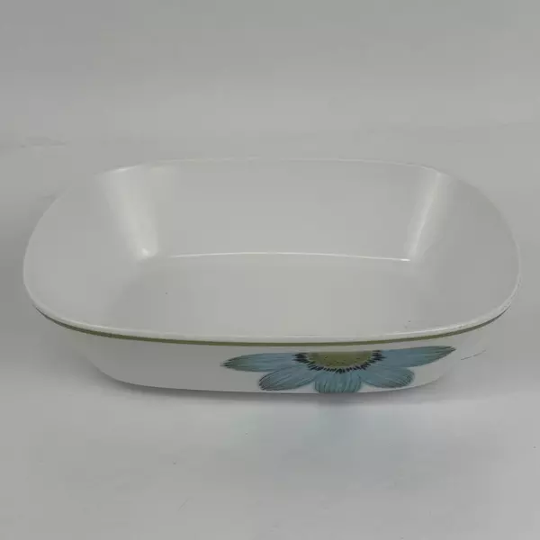 Noritake UP-SA Daisy 9.75" Oval Vegetable Bowl Blue Daisies
