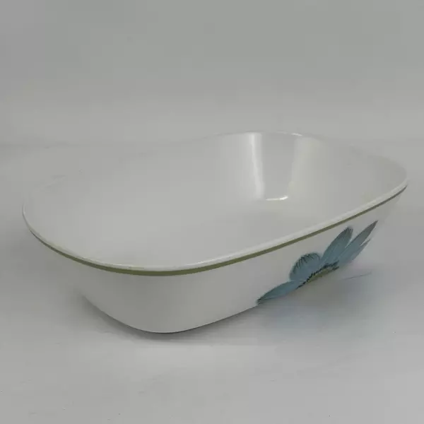 Noritake UP-SA Daisy 9.75" Oval Vegetable Bowl Blue Daisies