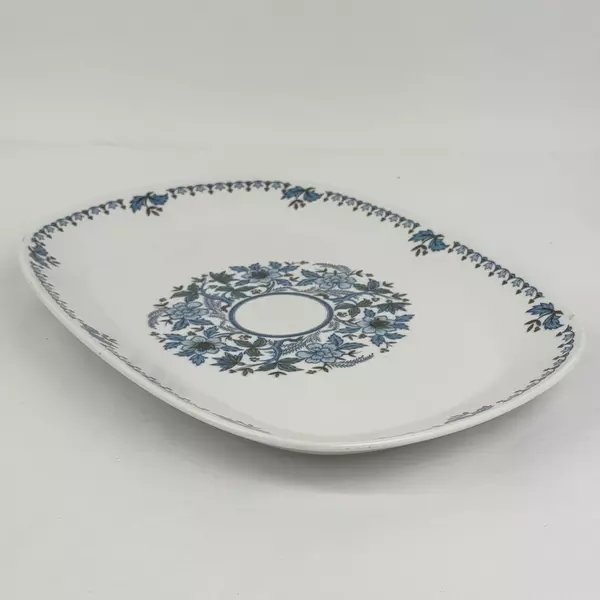 Vintage Noritake Progression Blue Moon Serving Platter 13.5 inch