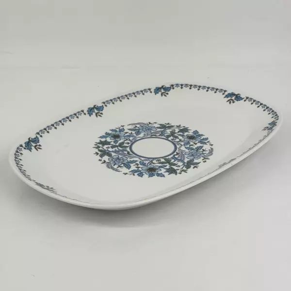 Vintage Noritake Progression Blue Moon Serving Platter 13.5 inch
